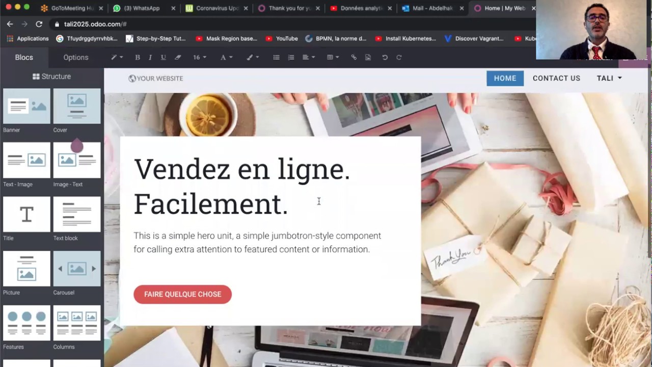Odoo 13 - Création d'un Site Web