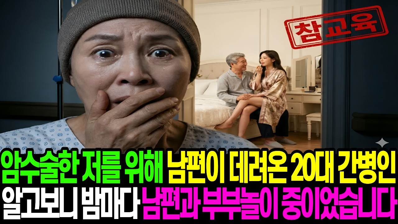 암 수술한 저를 위해 남편이 데려온 20대 간병인, 알고 보니 밤마다 남편과 '부부 놀이' 중이었습니다