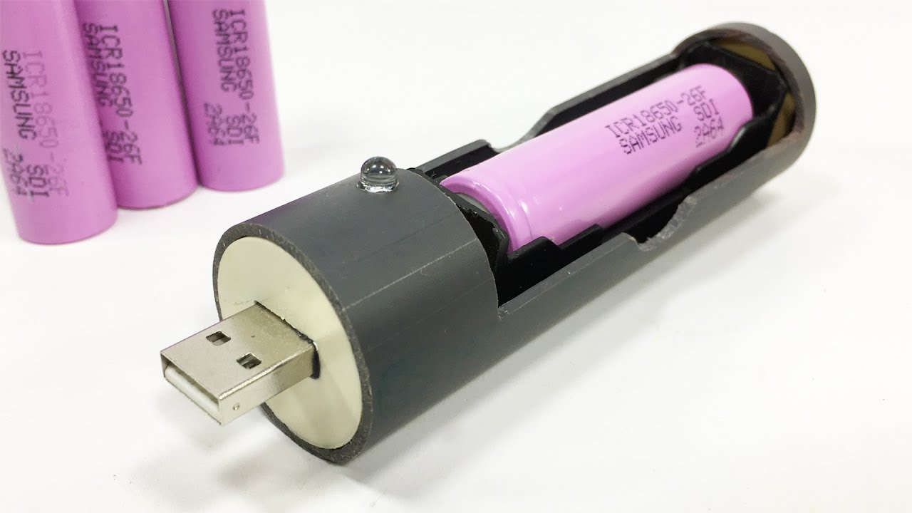 DIY USB 18650 Li-ion Battery Charger