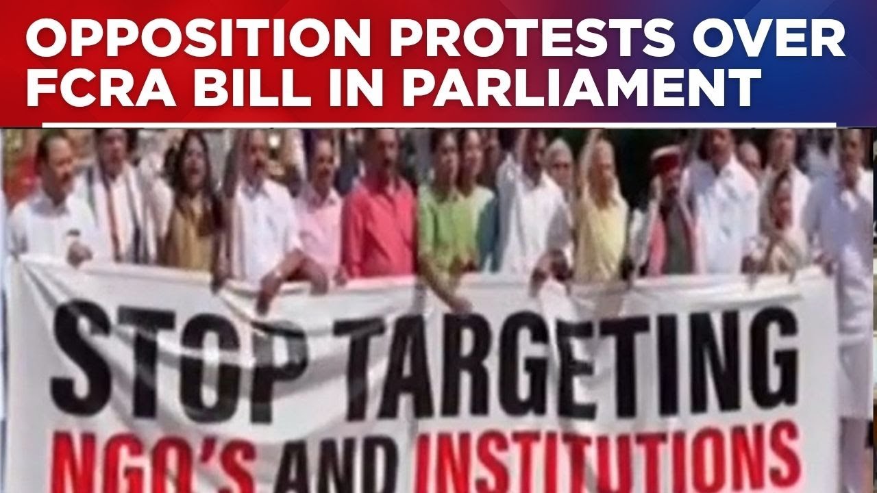 FCRA Amendment Bill Triggers Protests At Makar Dwar As Opposition Alleges Minority Targeting | Watch
