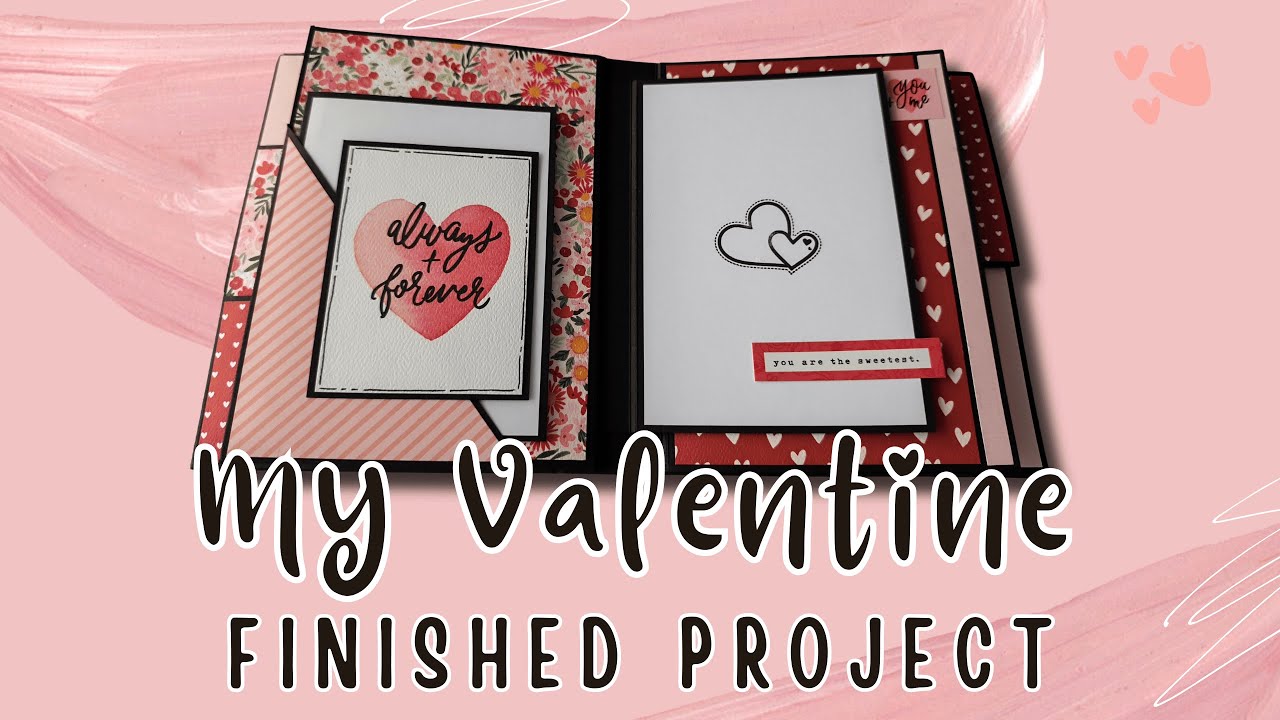 Valentine Scrapbook Mini Album ❤️ | Finished Project Showcase | Carta Bella | with FREE tutorial