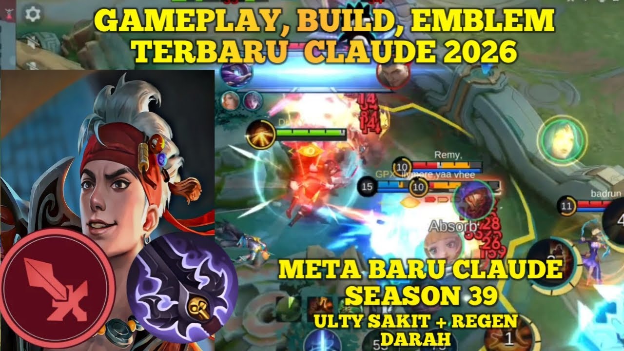 META BARU!!! CLAUDE EMBLEM FIGHTER TERLALU BROKEN!!! ULTY SAKIT + REGEN DARAH!!!