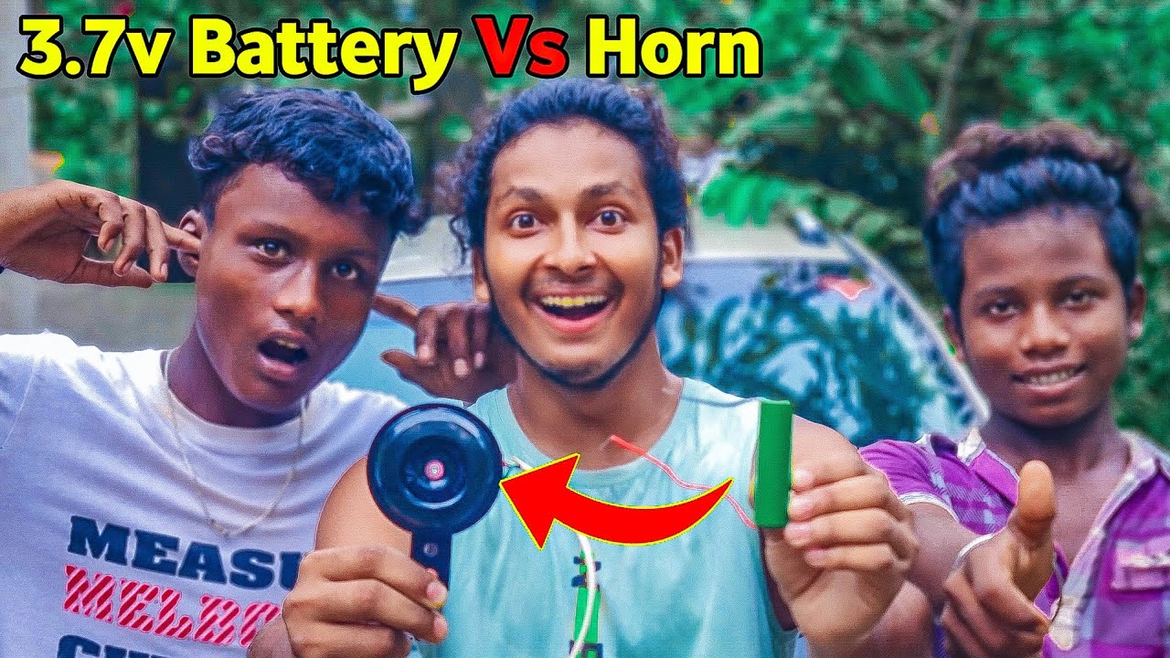 3.7V Battery Vs Horn 🔥 Bike Horn Experiment With 3.7V Battery 🔋 Will it Work?