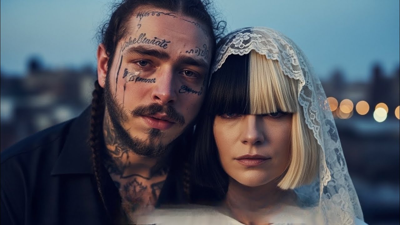Post Malone Ft Sia - Yellow In The Dark (Lyrics Video)