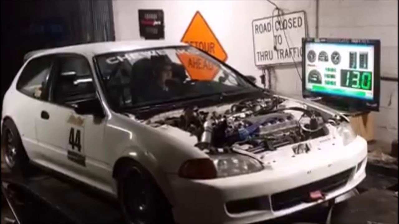 200hp NA Honda Civic hatchback via Bad Guys - d16z6 STOCK PORT