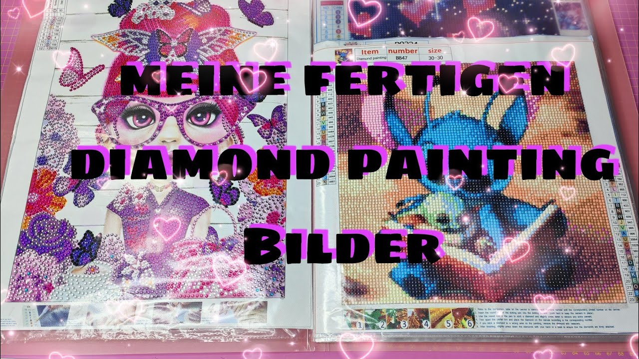 Craftupdate!  Meine fertigen Diamond Painting Bilder ! ❤