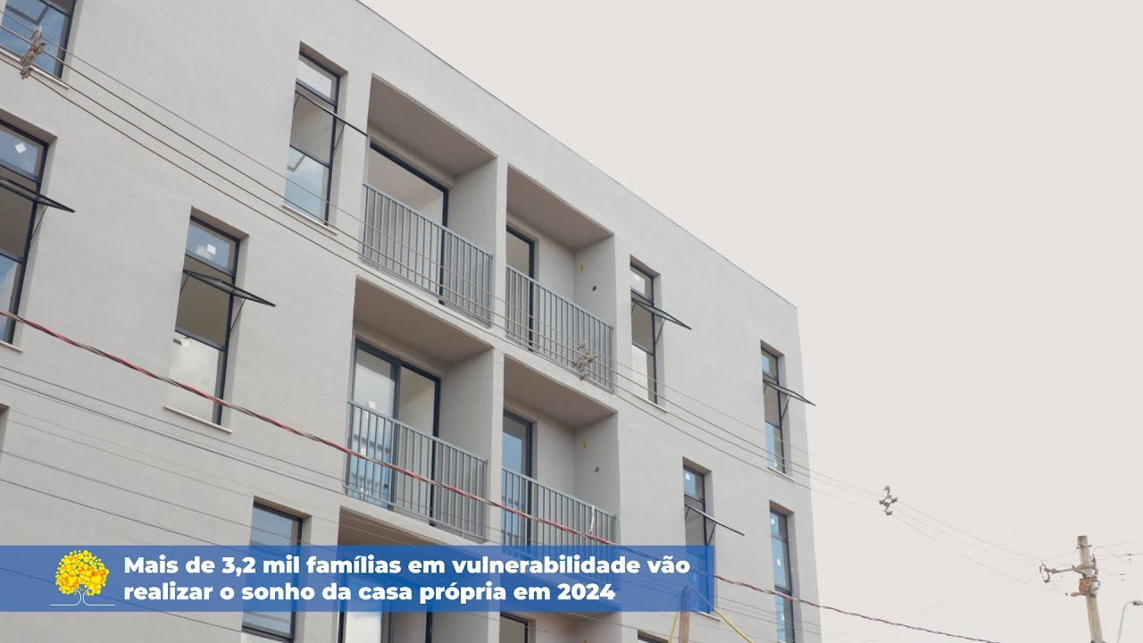Mais de 3,2 mil famílias em vulnerabilidade vão realizar o sonho da casa própria em 2024
