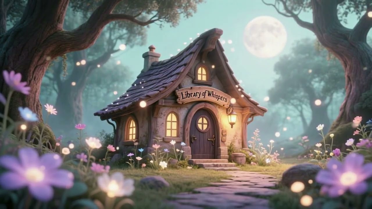 gentle songs from a hidden woodland cottage library 🍄