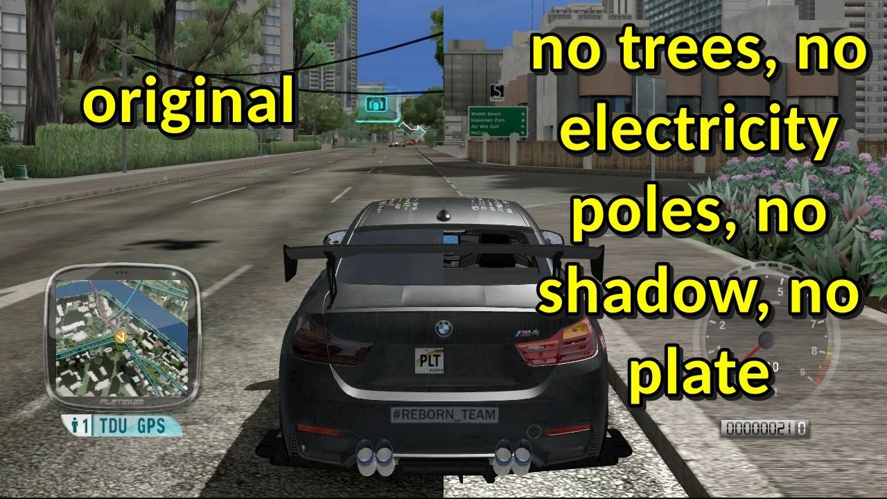 You hate trees & electricity poles in TDU 1? Remove it with shader toggle, improve frame rate too