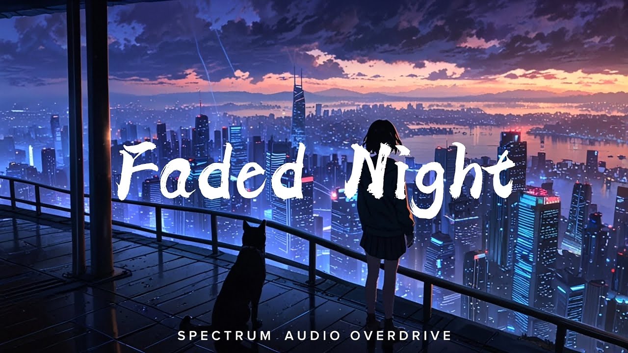 Faded Night [Lyrics] - Alan Walker Style | Emotional Melodic EDM | New Songs 2025 🎧🔥