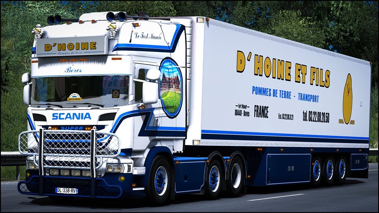 Scania R580 + Trailer Dhoine | Euro Truck Simulator 2 (ETS2 1.30)