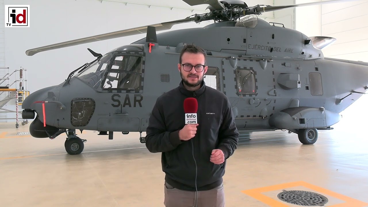 Nos subimos a bordo de un NH90 Lobo, el helicóptero más moderno del Ejército del Aire
