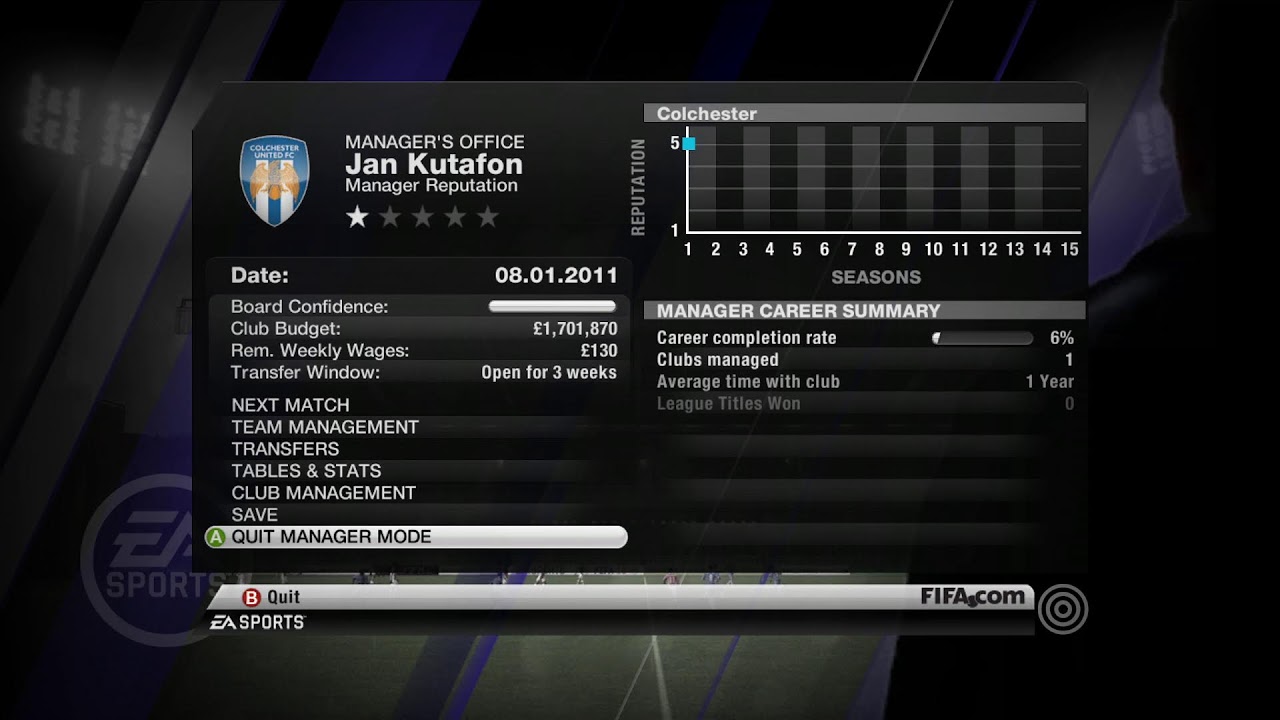 FIFA 11 COLCHESTER LEGENDARNY! ZAPRASZAM!
