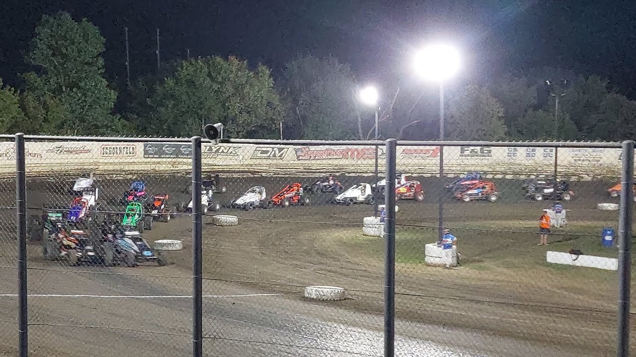 50 lap USL Non-Wing Sprint Car A-Feature Creek County Speedway 9/13/2025