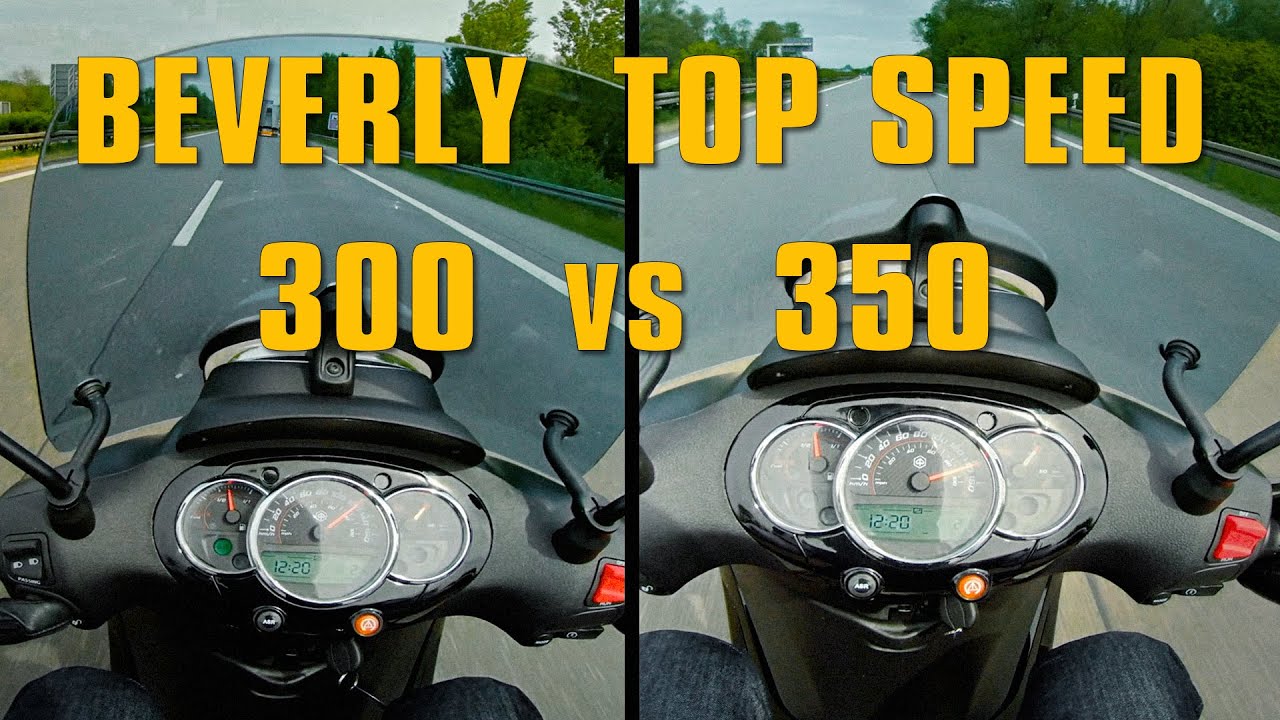 Piaggio Beverly 300 vs 350 - Top Speed