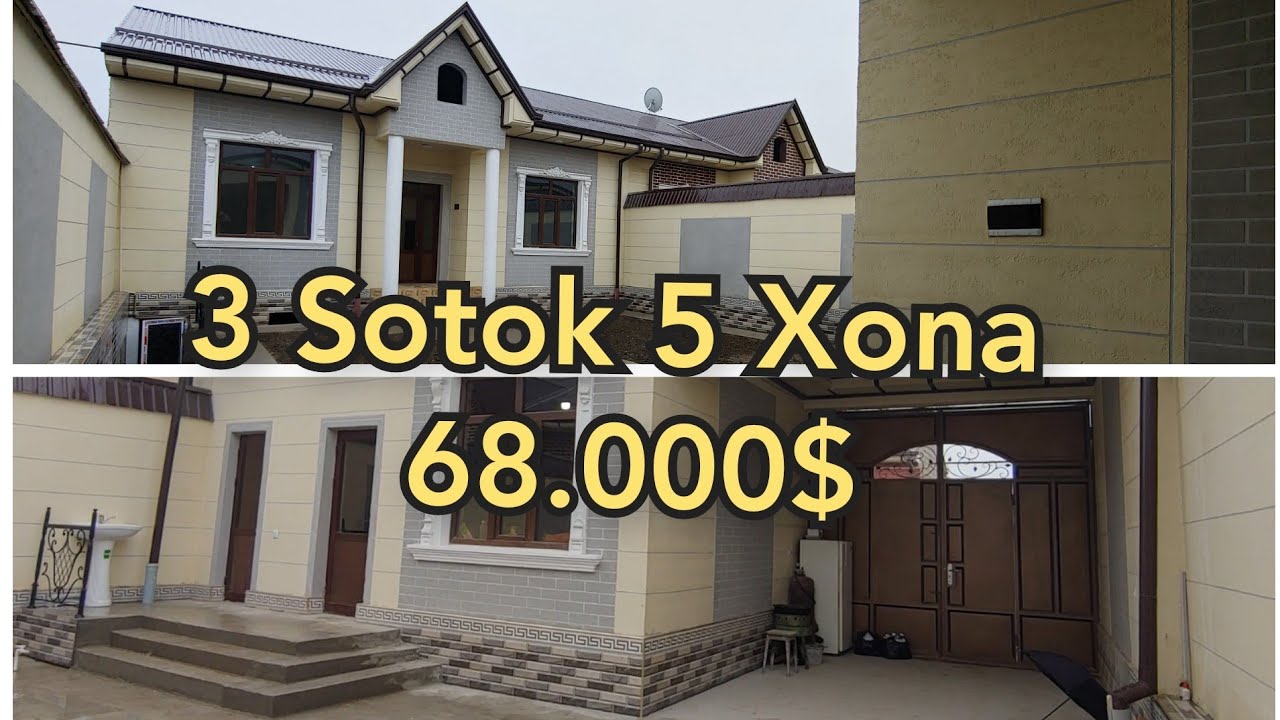Shoshiling Arzon Narda 3 Sotok 5 Xonalik Yangi Hovli Sotiladi. 68.000$