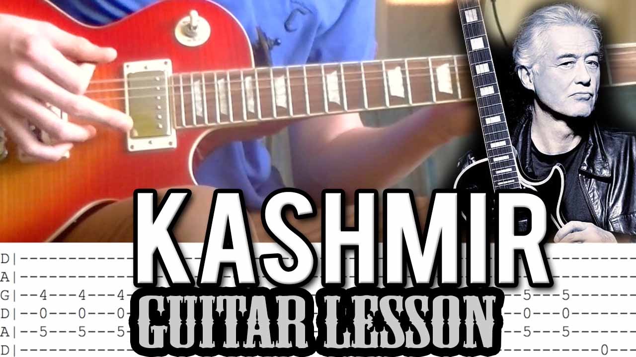 Led Zeppelin - Kashmir Full Guitar Lesson (With Tabs)