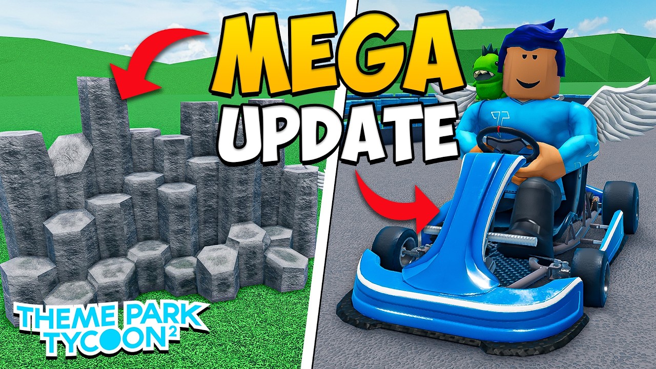 МЕГАОБНОВЛЕНИЕ Theme Park Tycoon 2! Новые карты, зеркало, скалы и аттракционы!