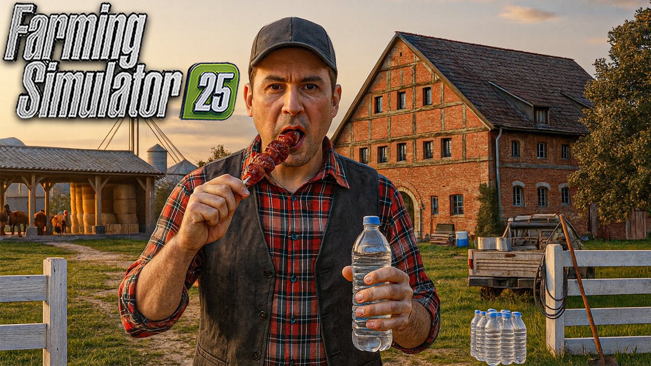 Чтобы выжить, вам нужно ЕСТЬ и СПАТЬ в Farm Sim 25 (Live Farmer)