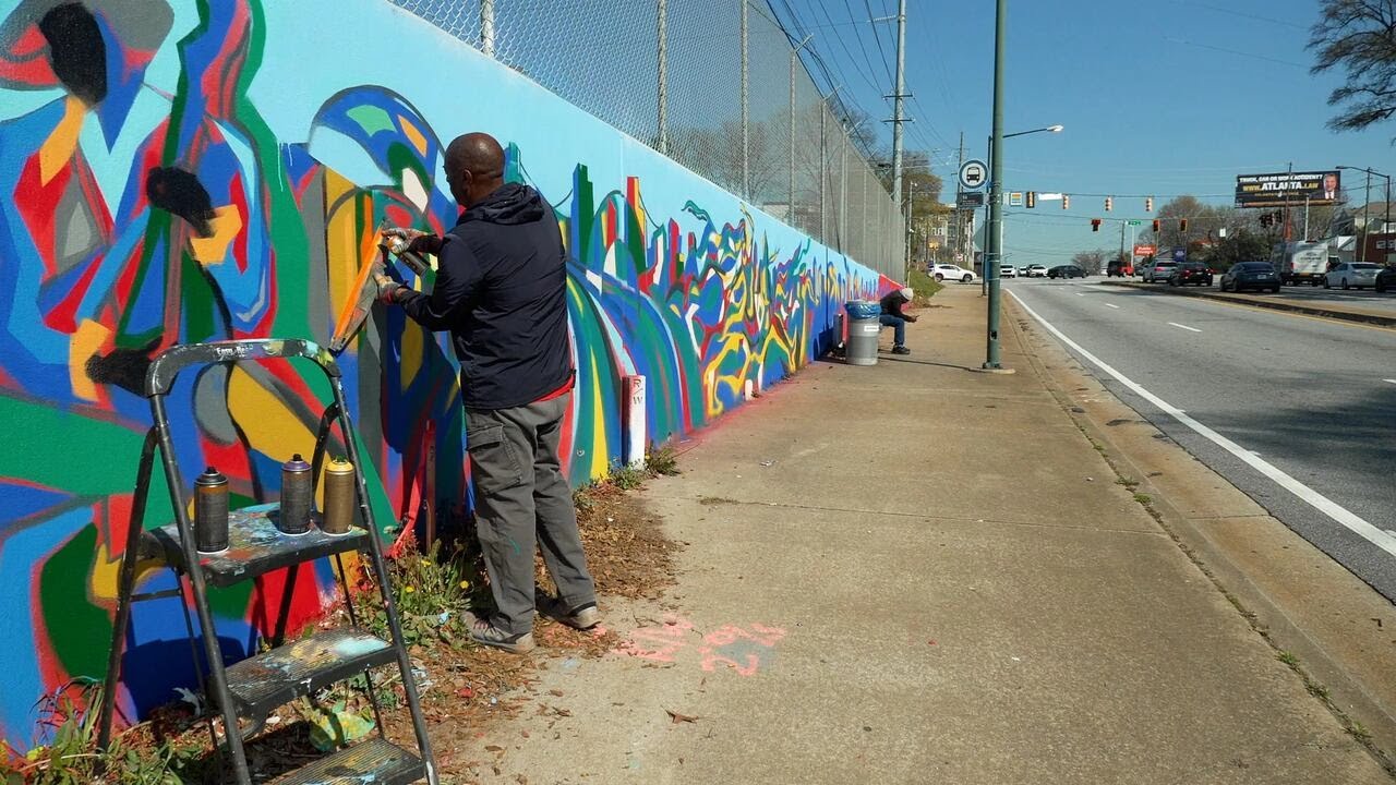 В Атланте близится к завершению масштабная фреска, созданная в преддверии чемпионата мира по футб...