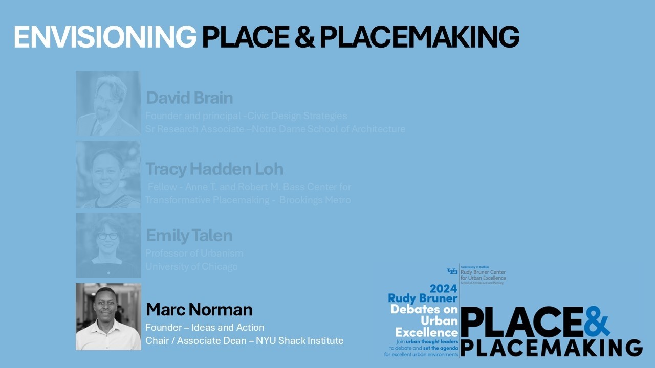 Debate between David Brain, Tracy Hadden Loh, Emily Talen & Marc Norman | Rudy Bruner Debates 2024