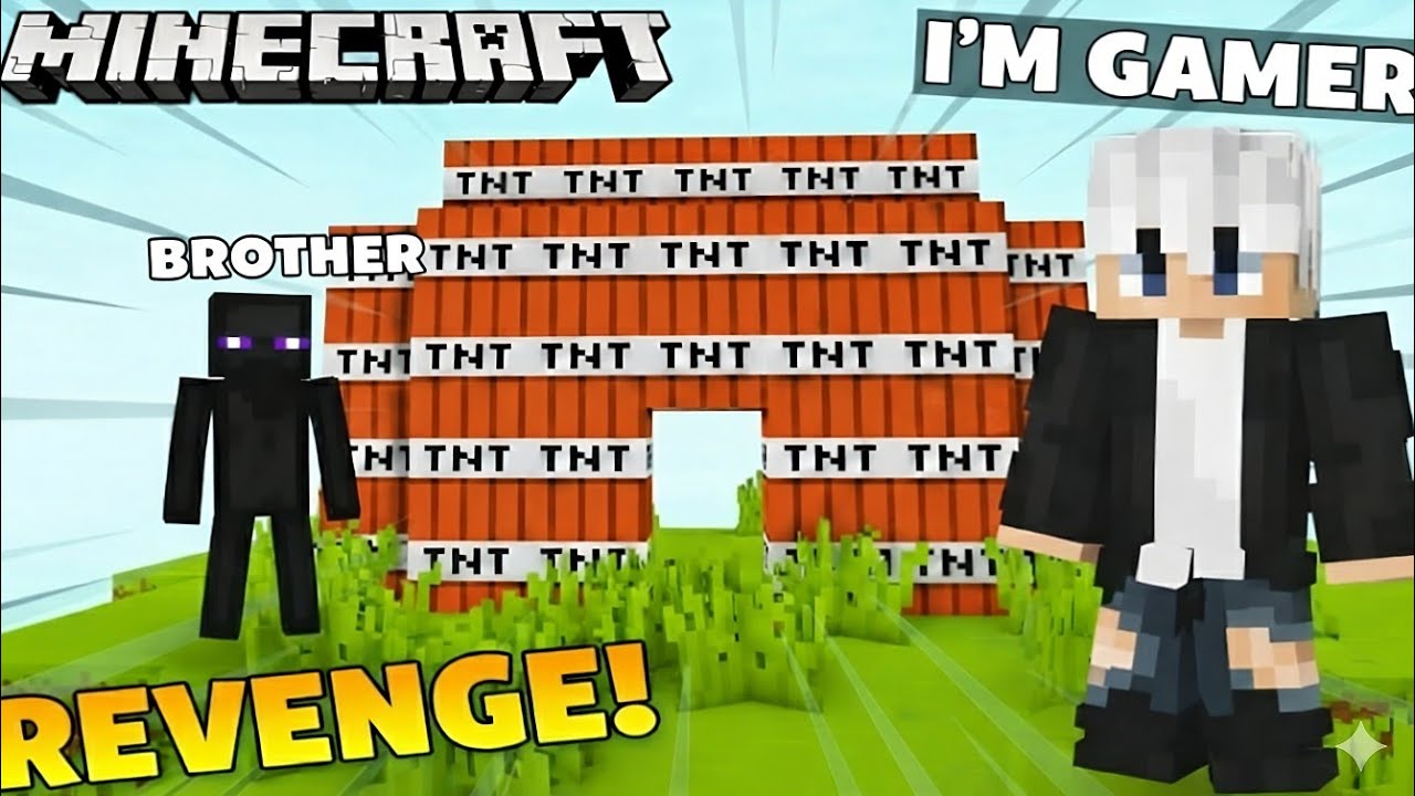 Minecraft TNT Revenge 💥 | Brother’s Base Destroyed