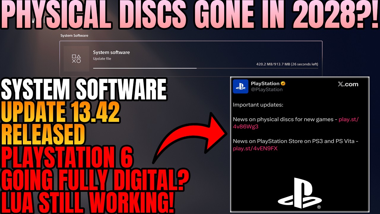 NEW PLAYSTATION 5 SYSTEM SOFTWARE UPDATE 13.42 RELEASED! 