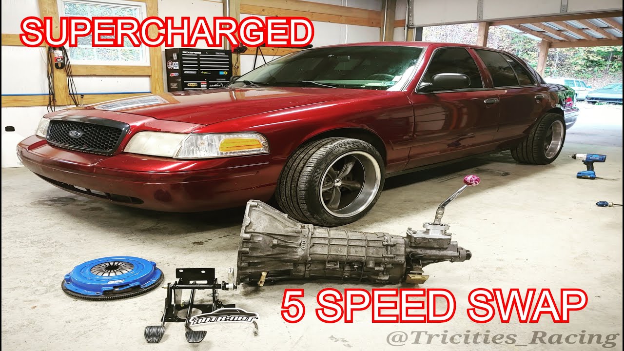 Supercharged Crown Vic gets 5 Speed swapped!!! Part 1