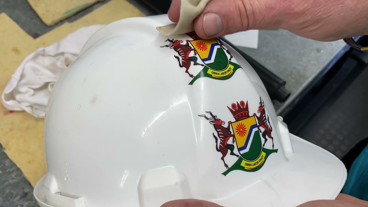Hard Helmet Transfer Print Using A NEW METHOD
