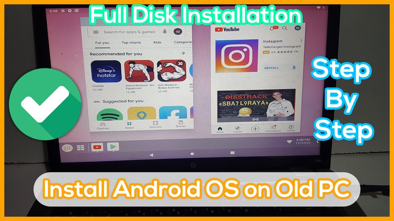 How to Install Android OS on Old PC - Full Disk Installation Step By Step