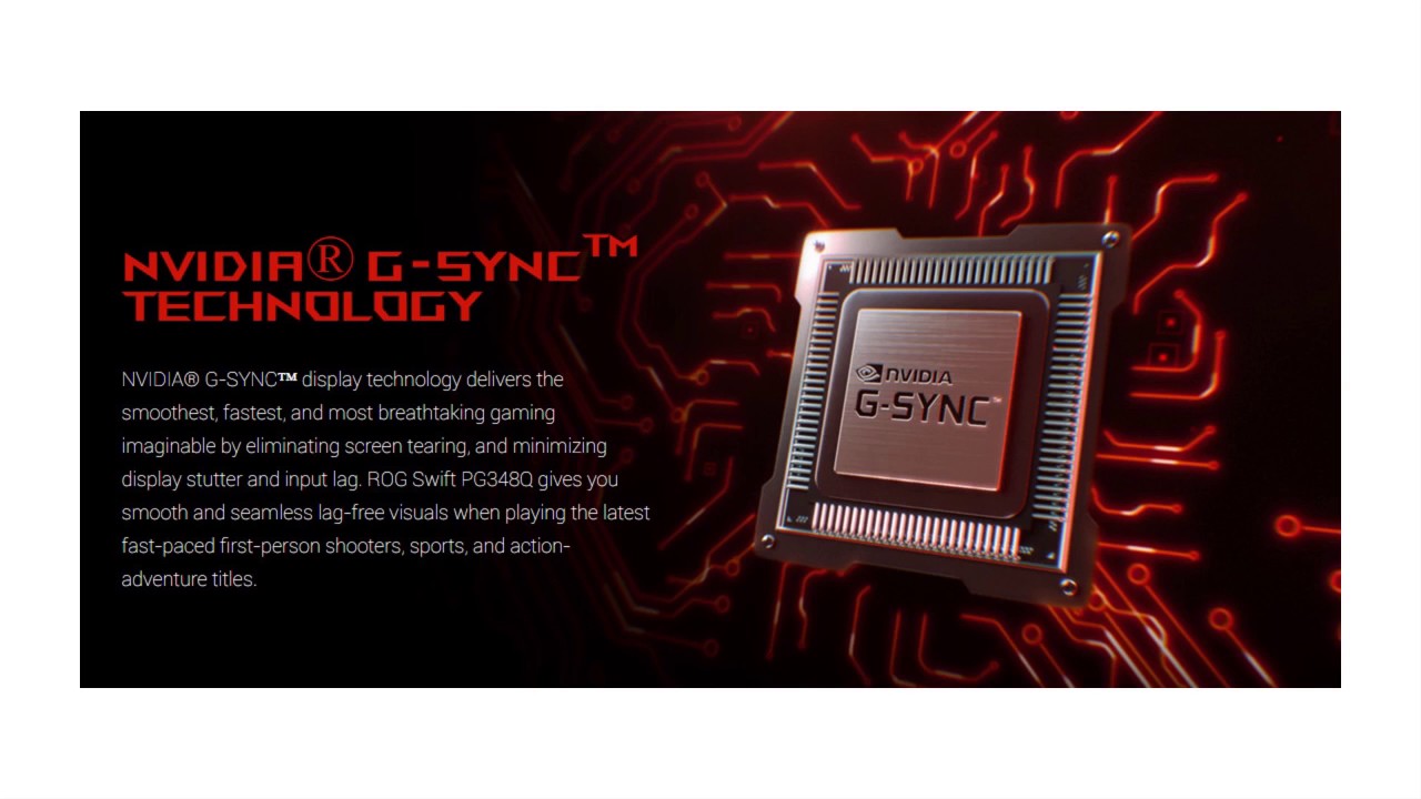 Ultimate ASUS ROG SWIFT PG348Q 34 Curved IPS 100Hz G Sync Eye Care Gaming Monitor Overview