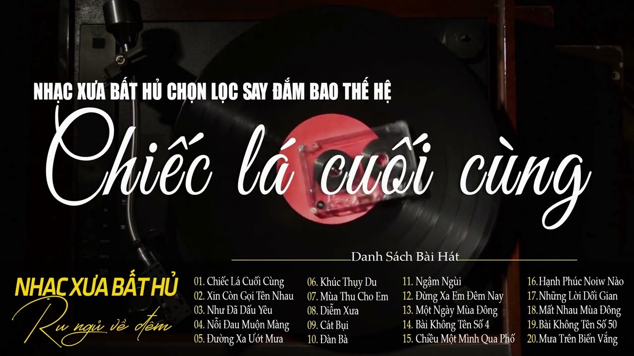 Chiếc Lá Cuối Cùng - Giai Điệu Nhẹ Nhàng Chất Chứa Đầy Tâm Trạng |Nhạc Xưa Bất Hủ Hoài Niệm Lãng Mạn
