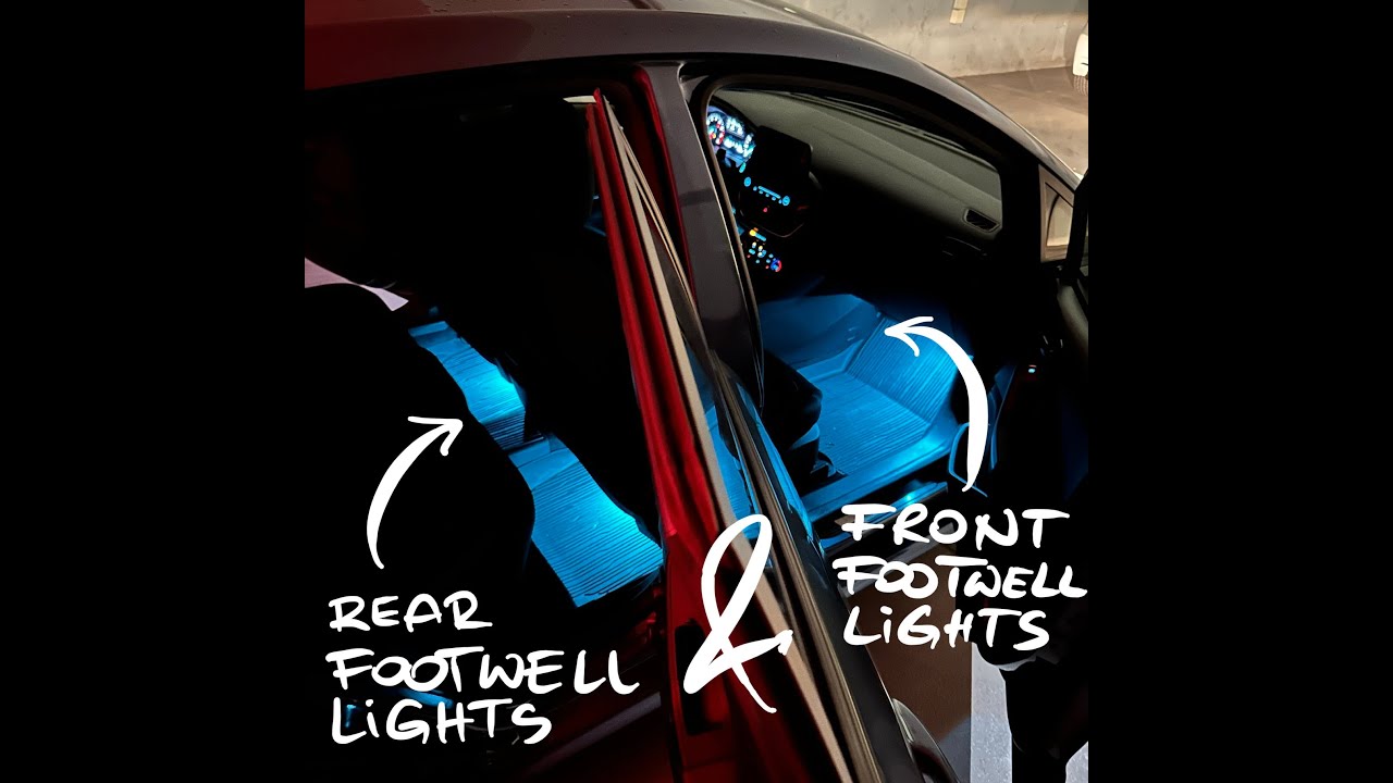 Fiesta MK8/8.5 -  Front & Rear Footwell Ambient Lights by FlickOn