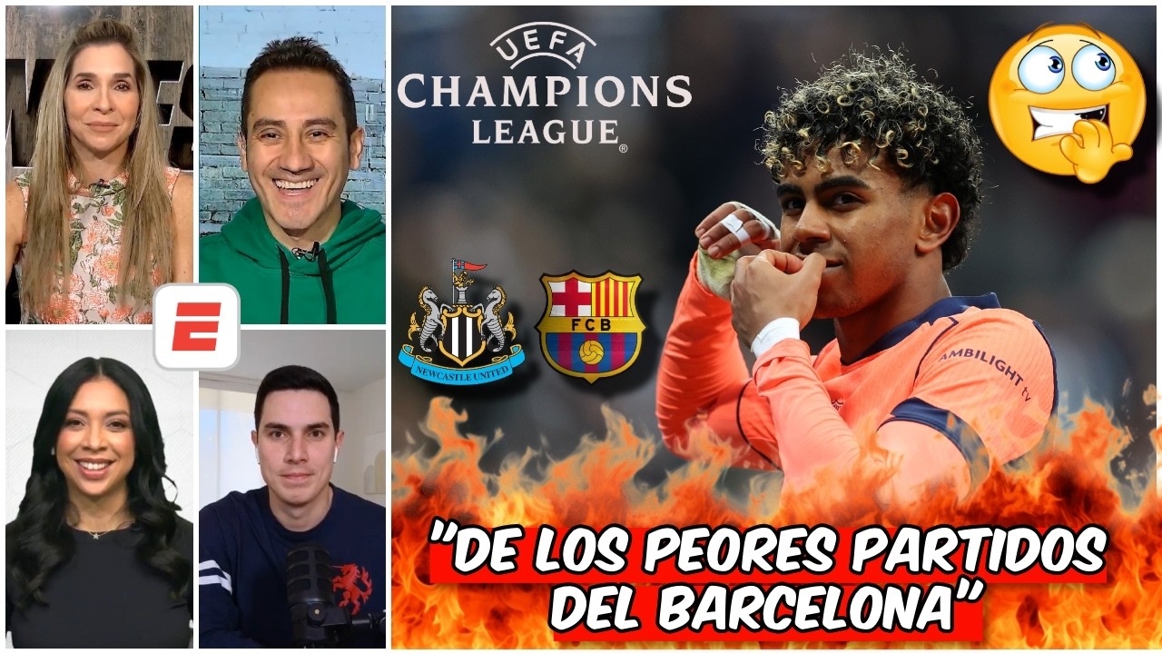 ¡GRAN INJUSTICIA! BARCELONA RESCATÓ el EMPATE ante NEWCASTLE en CHAMPIONS SIN MERECERLO | Exclusivos