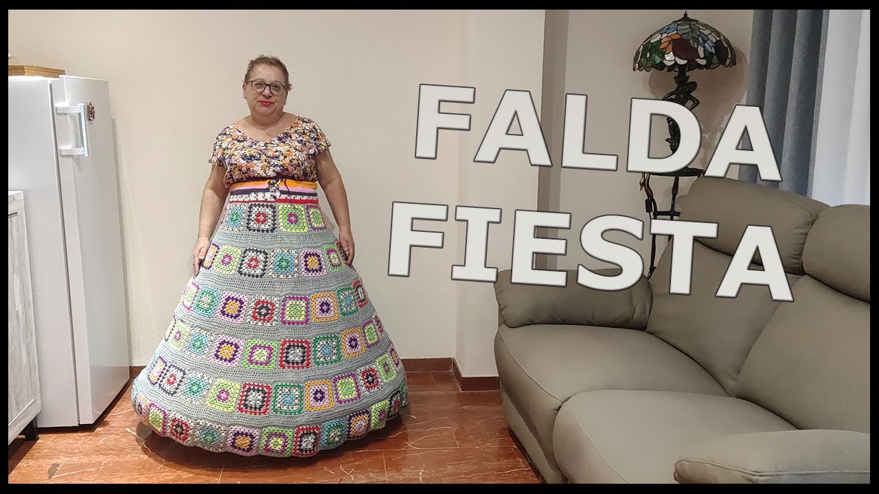 Falda Fiesta a crochet