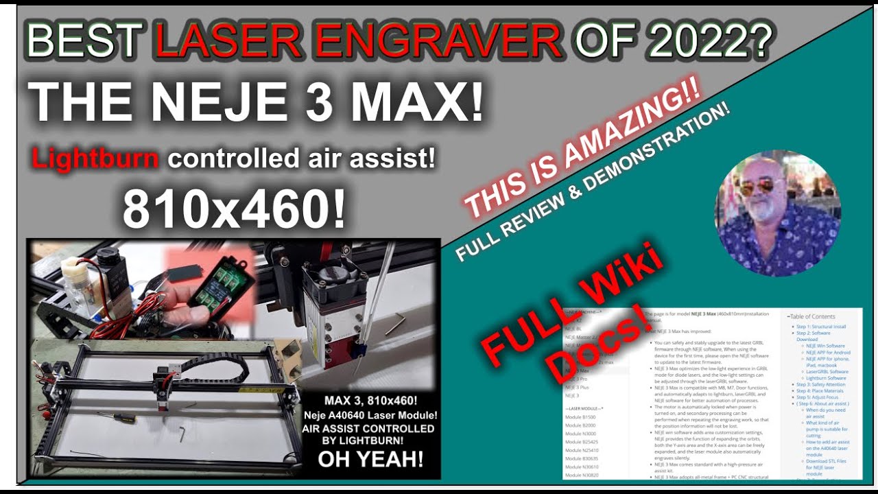 ❓ The best Diode Laser in 2022? The Neje 3 Max!