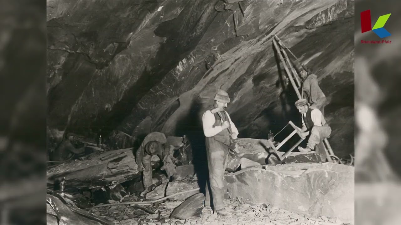 Wilfried Radloff vom Verein Kauber Schiefer e.V. erzählt von der Arbeit in einem Kauber Bergwerk