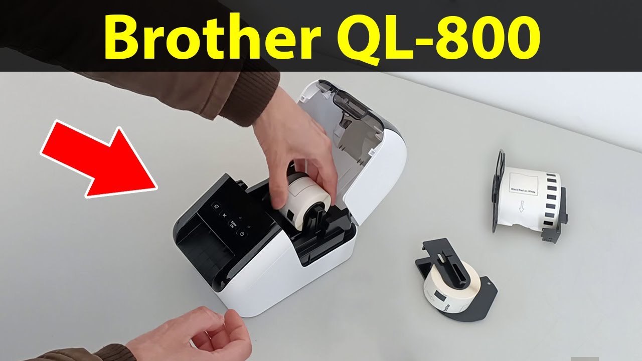 Brother QL-800 – Label Printer Demonstration: how to assemble, connect, design, print