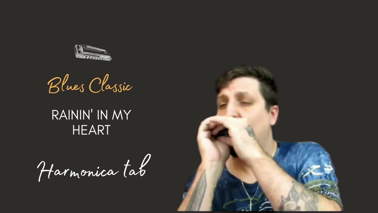 🎶 Rainin' In My Heart - Blues Classic (Harmonica Tab - Tablatura de Gaita)