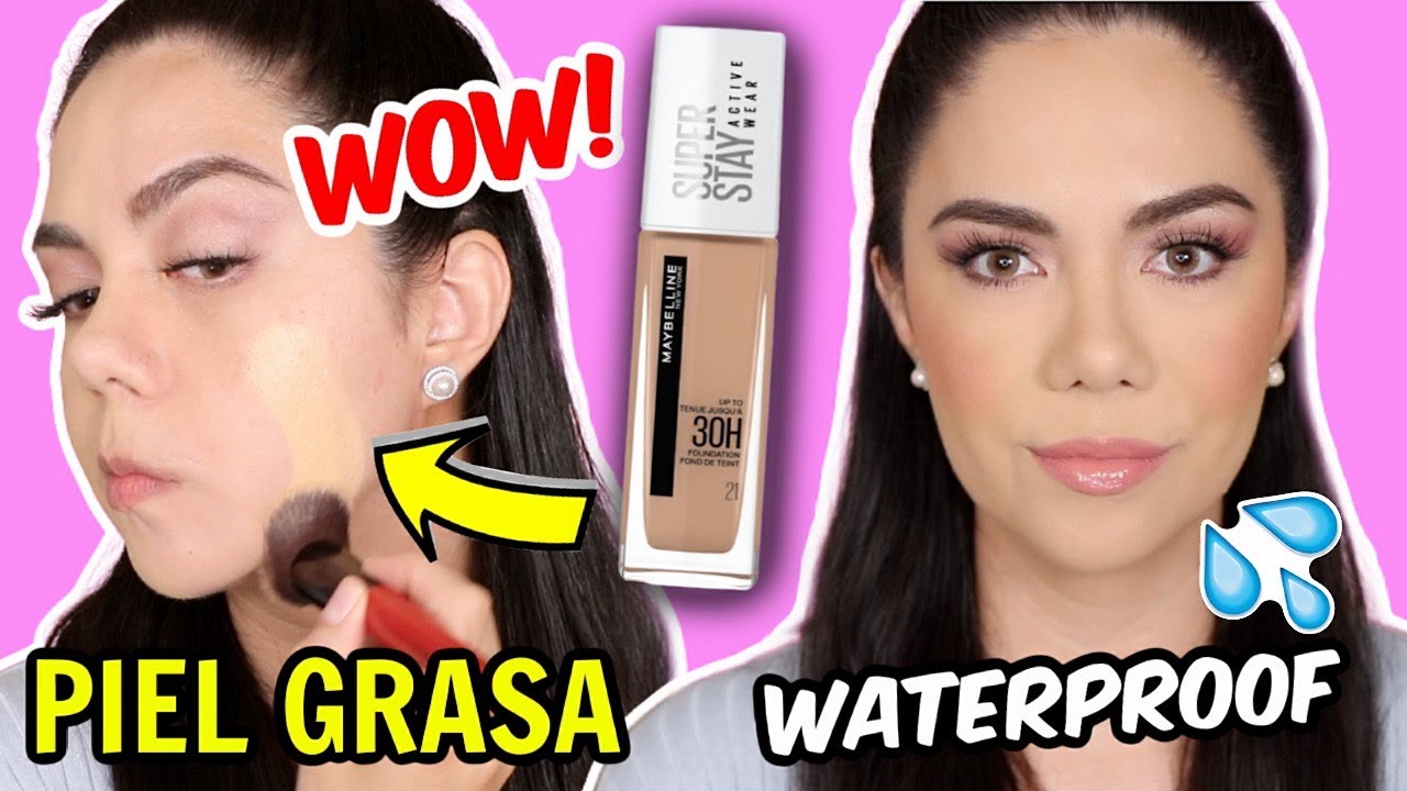 NUEVA!! MAYBELLINE SUPERSTAY ACTIVE WEAR PARA PIEL GRASA Y ALTA COBERTURA 🤯  | MARIEBELLE COSMETICS