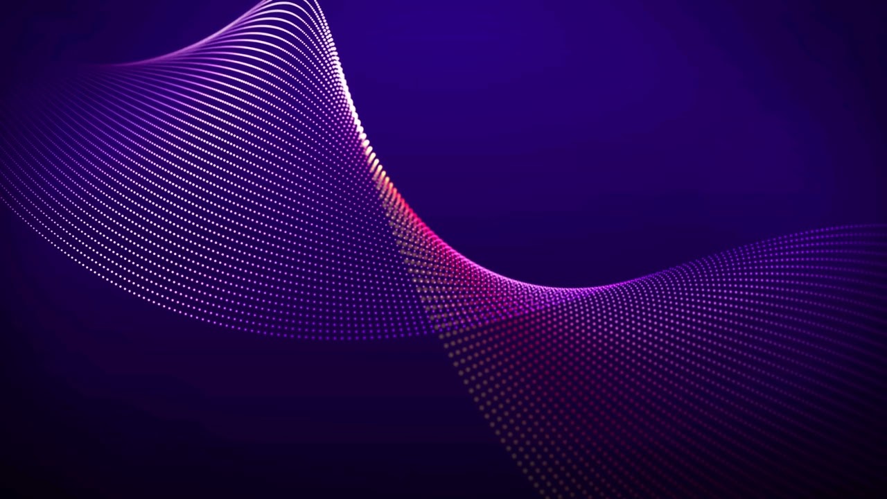 #Abstract #digital particle wave and lights cyber or #technology background animation.