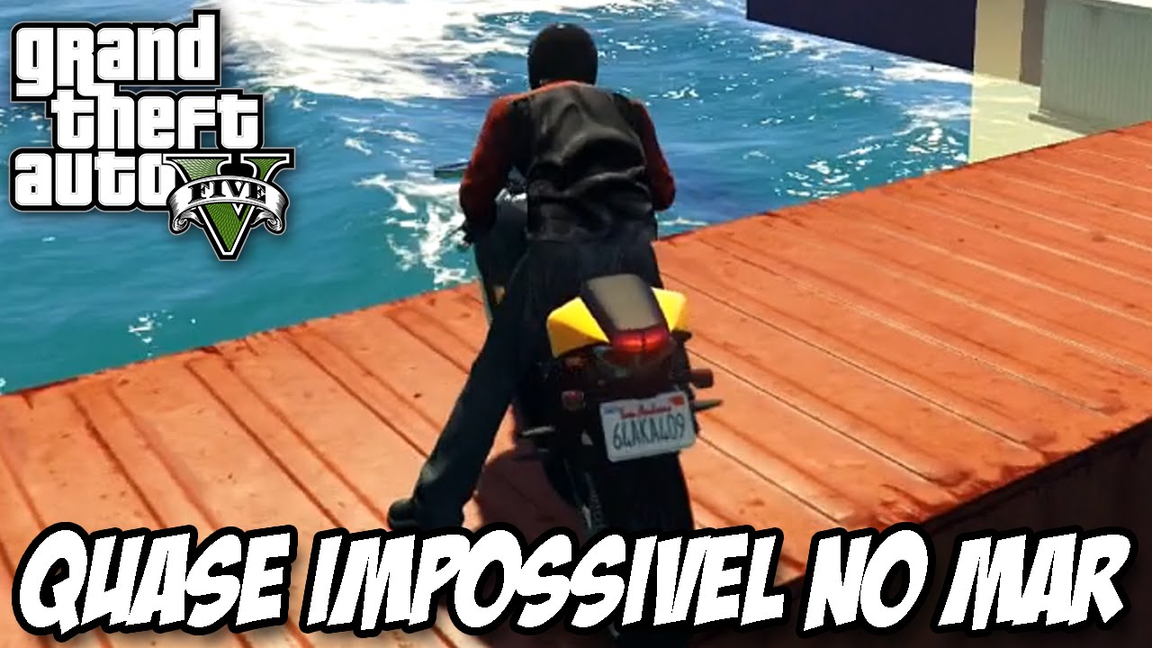 GTA V - QUASE IMPOSSÍVEL Ponte no mar do INFERNO