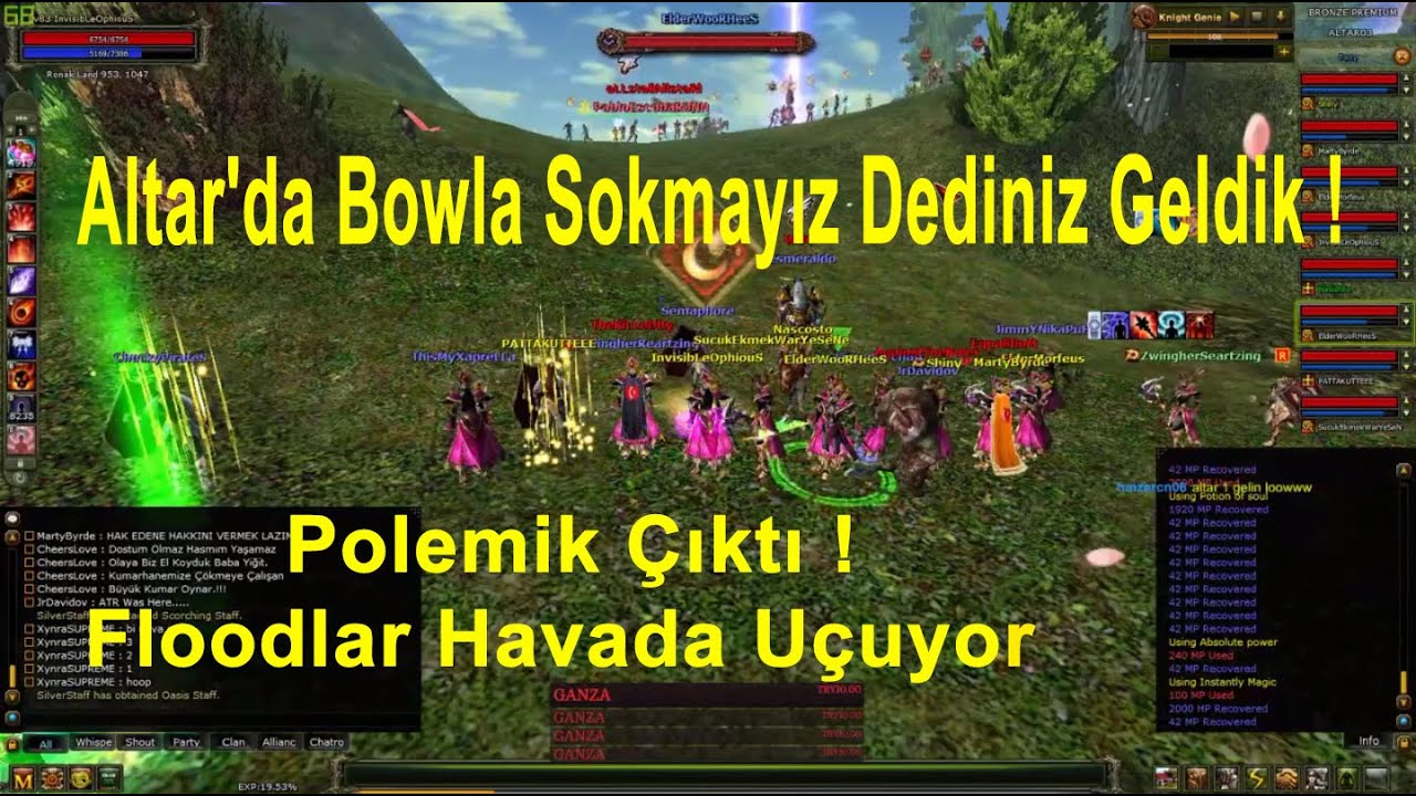 Anadolu Mage Clanı Altar'da PK'ya Çıkıyor! Polemik Çıktı! Floodlar Havada Uçuyor! | Knight Online