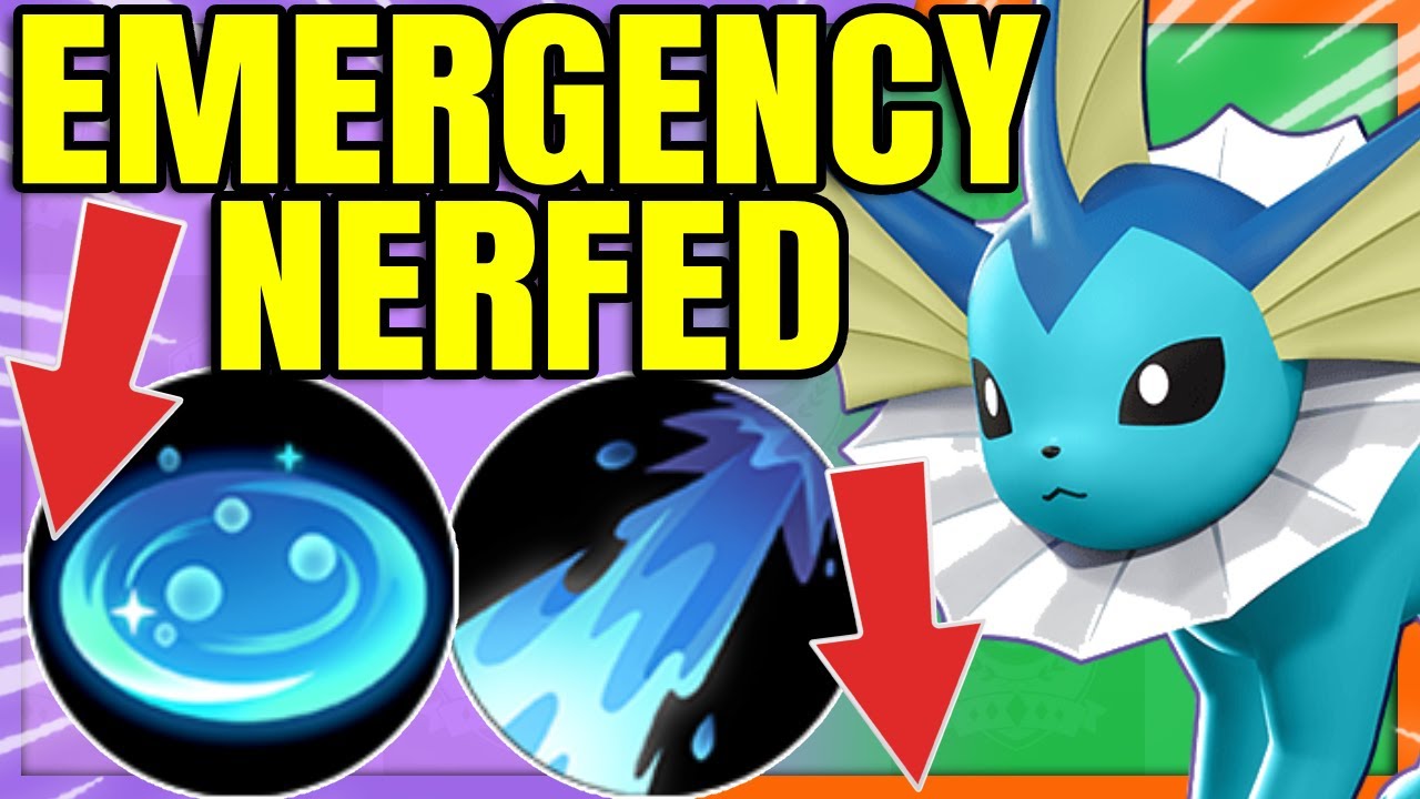 VAPOREON ALREADY NERFED is it still OVER POWERED?! | Pokemon Unite