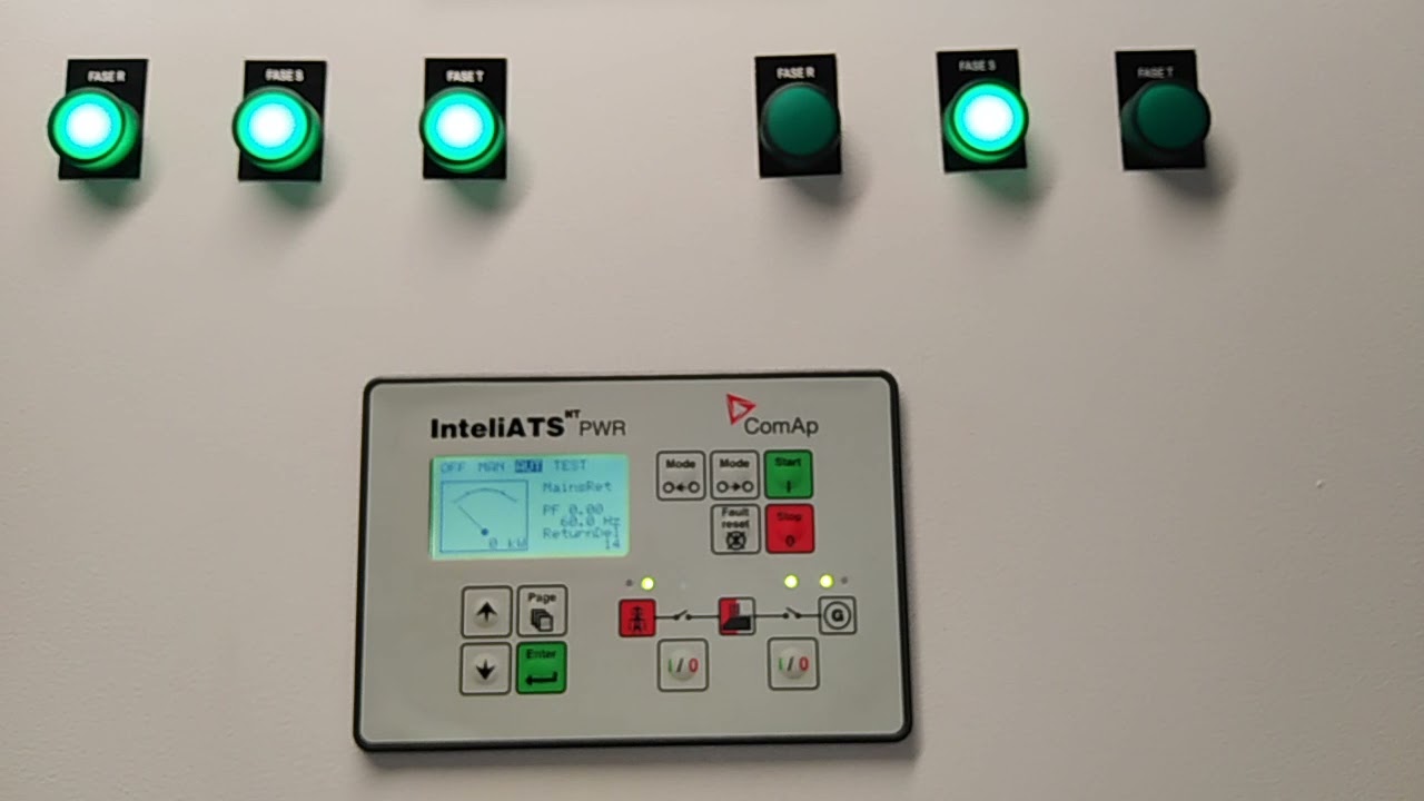 Puesta Marcha Tablero Transferencia Automática Modulo Comap LABMEC ENERGÍA XXI