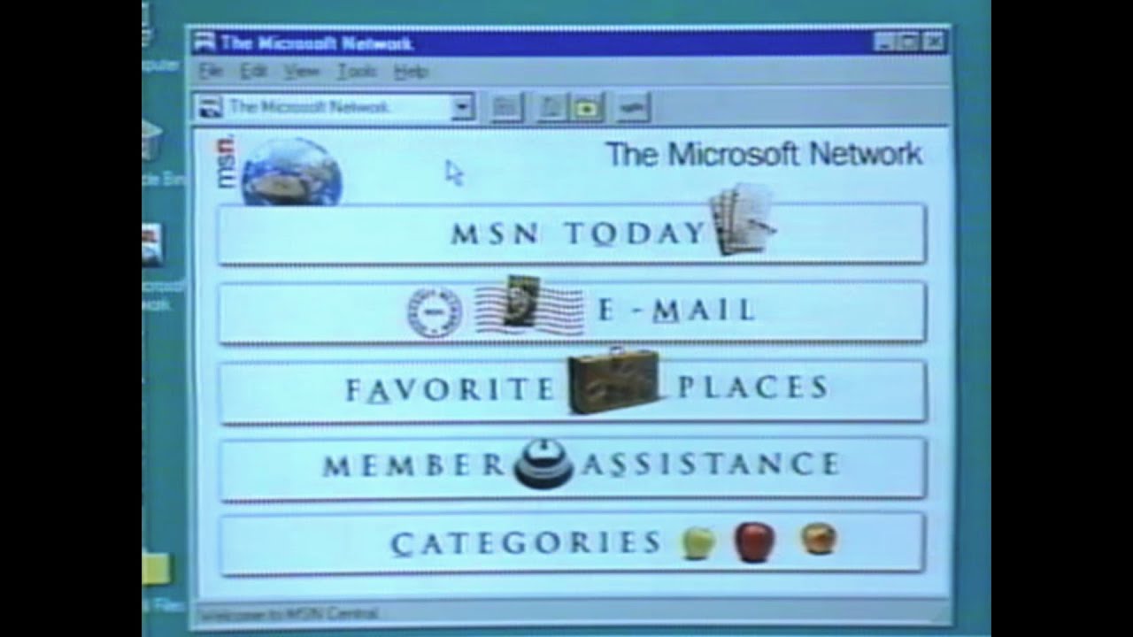 The Microsoft Network (MSN) - 1995 Video Tutorial