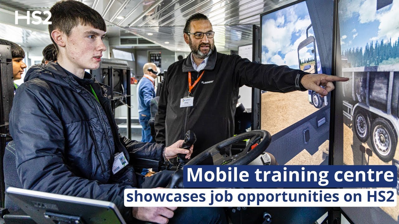 Mobile training centre showcases job opportunities on HS2