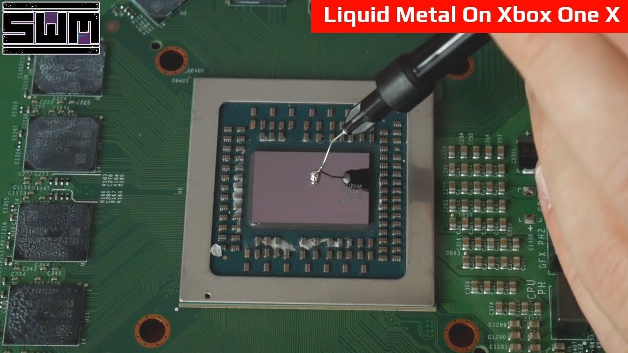 Using Liquid Metal On Game Consoles! What Could Go Wrong?