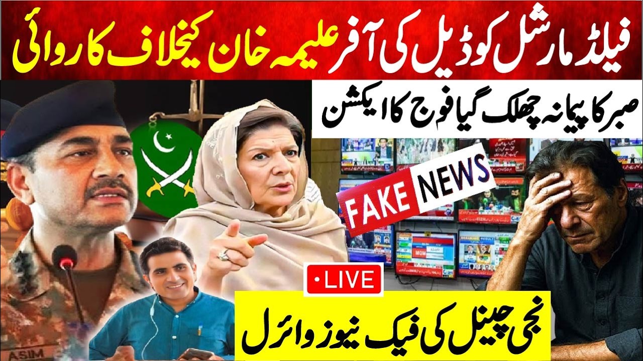 Field Marshal Court Decision Against Aleema Khan? Big Claims About Media & Fake News