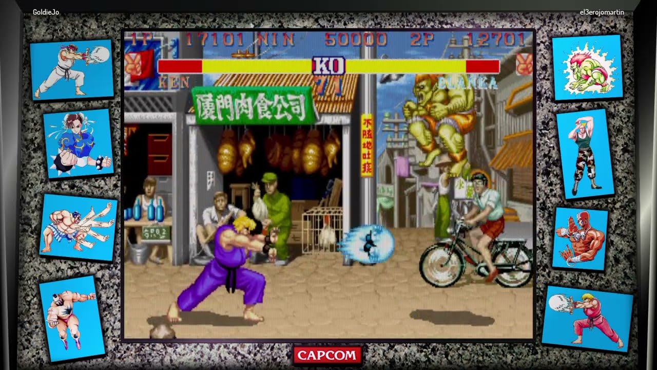 Street Fighter&reg; 30th Anniversary Collection 🔥 El3erojomartin vs   GoldieJo 🔥 COMBATES ONLINE 🔥